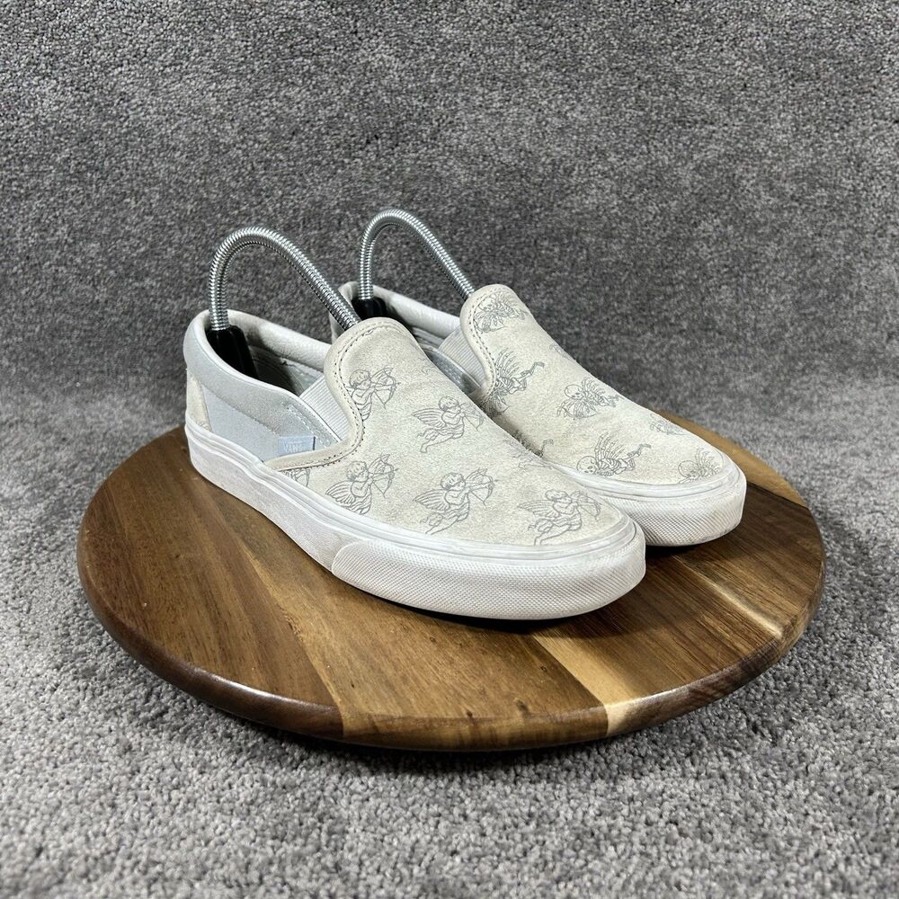 Vans Classic Slip On Love You to Death Women’s Size 7.5 Cupid Skulls Suede Shoes